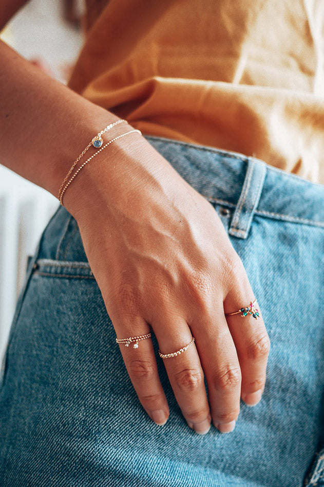 Bracelet Sultane - Cristal swarovski - Argent