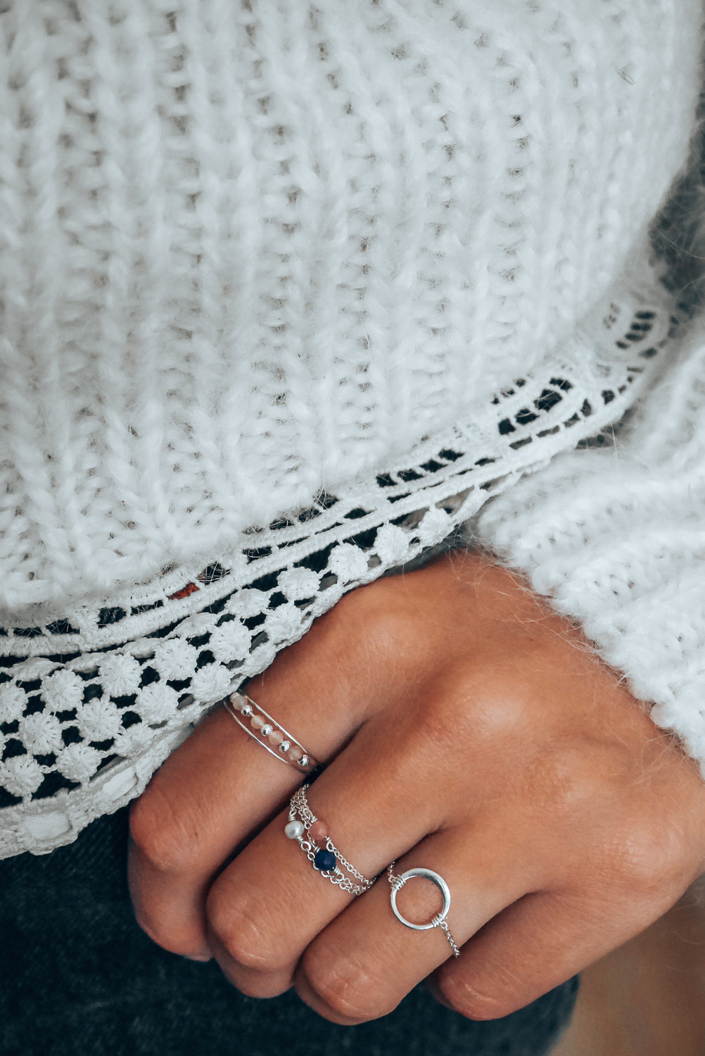 Chain ring Stella - Stone