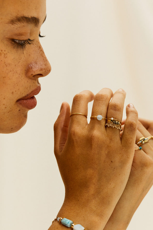 Bague chaînette Chance - Argent