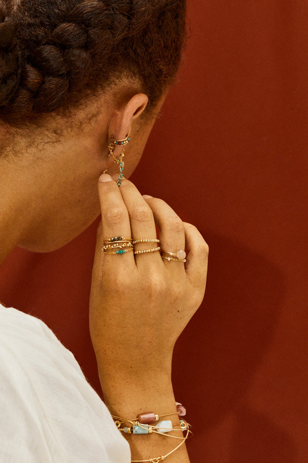Bague chaînette Chance - Argent