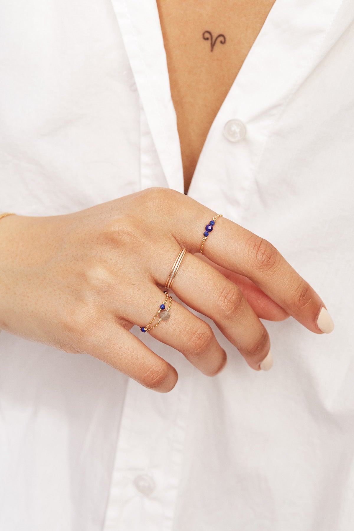 Bague Diamanté Bicolore