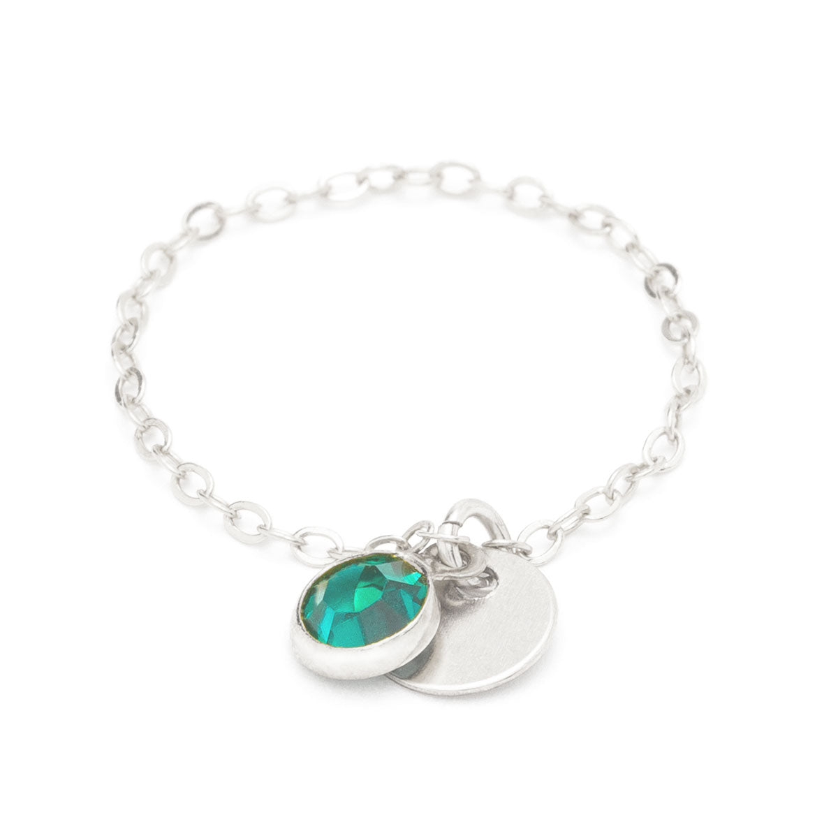 Sultane chain ring - mini swarovski crystal