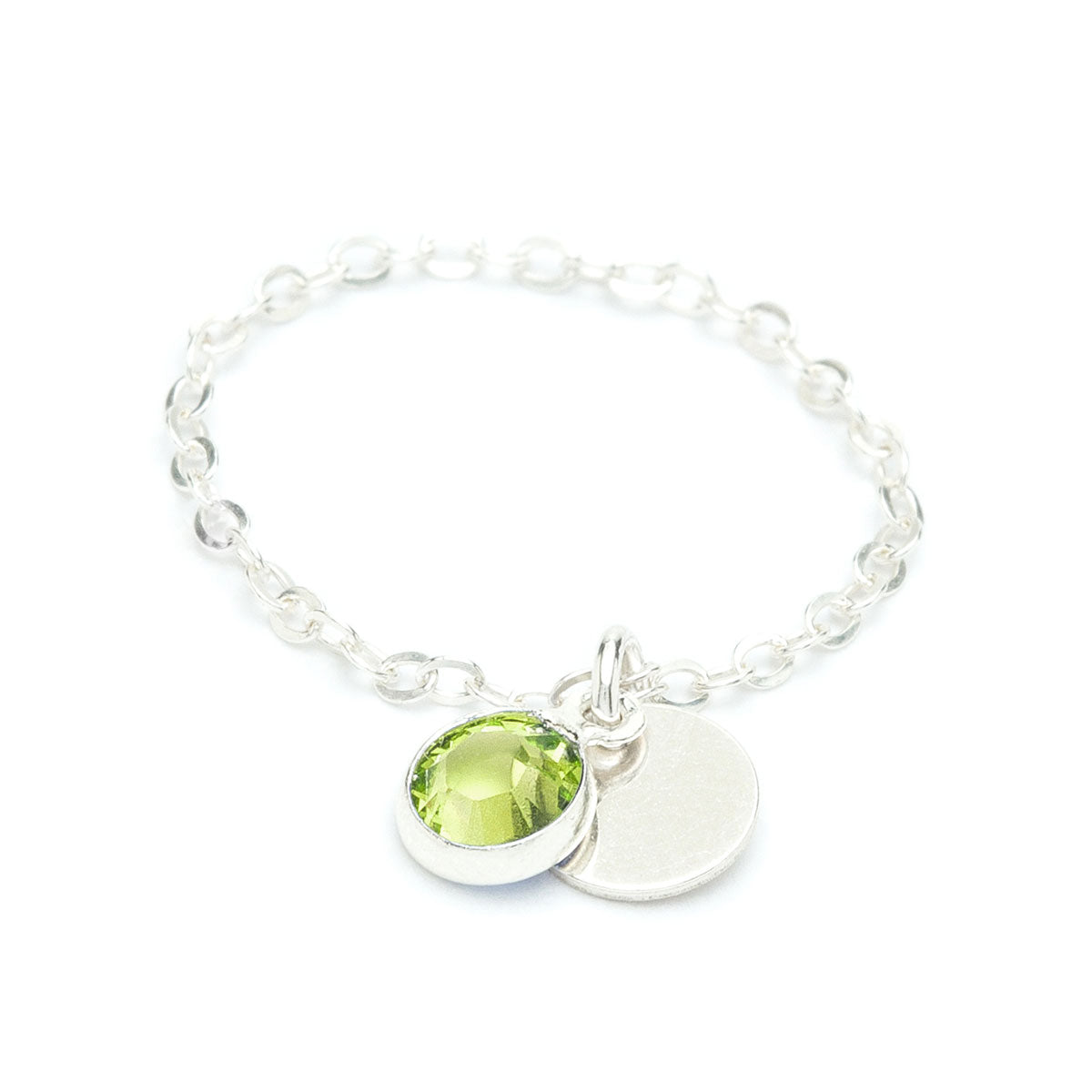 Sultane chain ring - mini swarovski crystal
