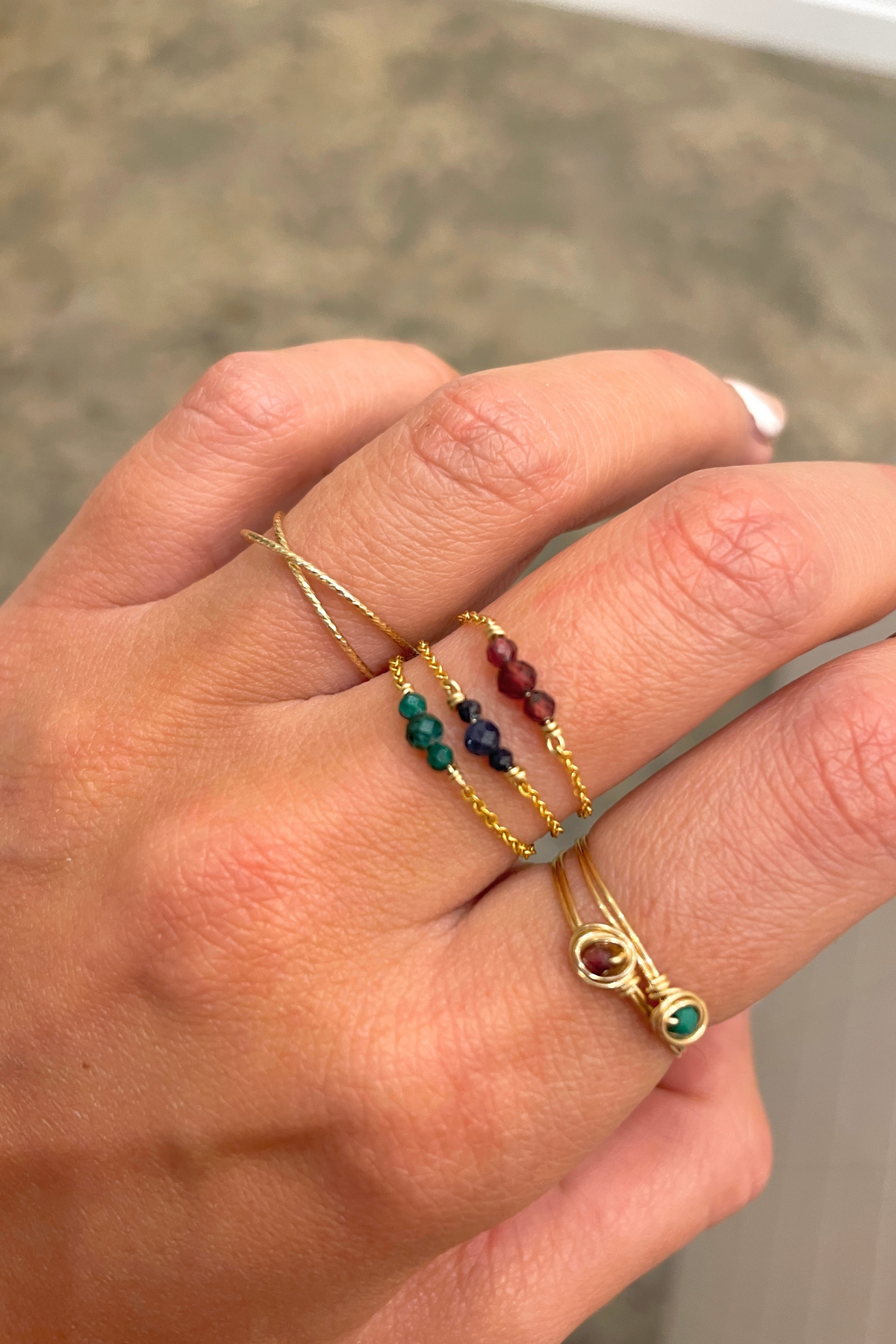 Bague chaînette Chance - Argent