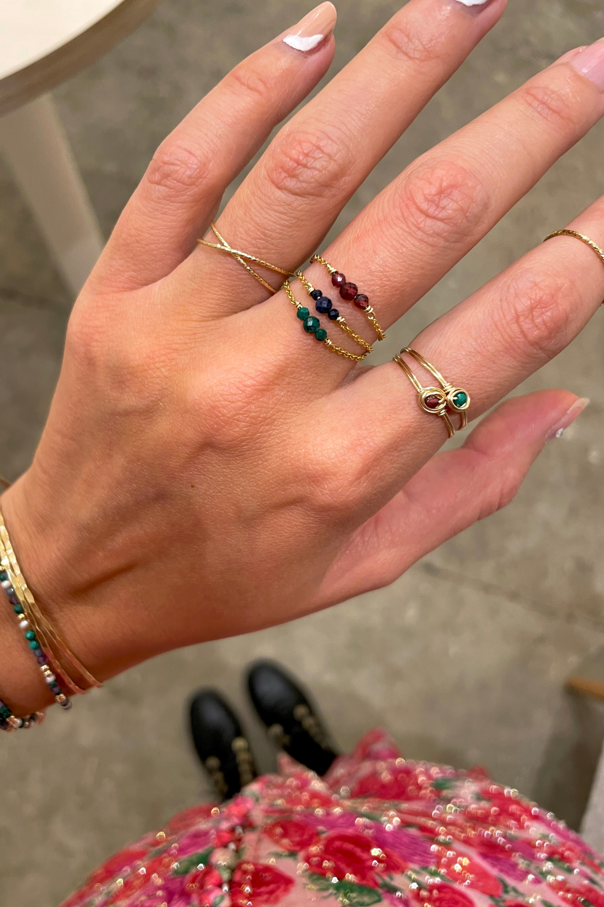 Bague chaînette Chance - Argent