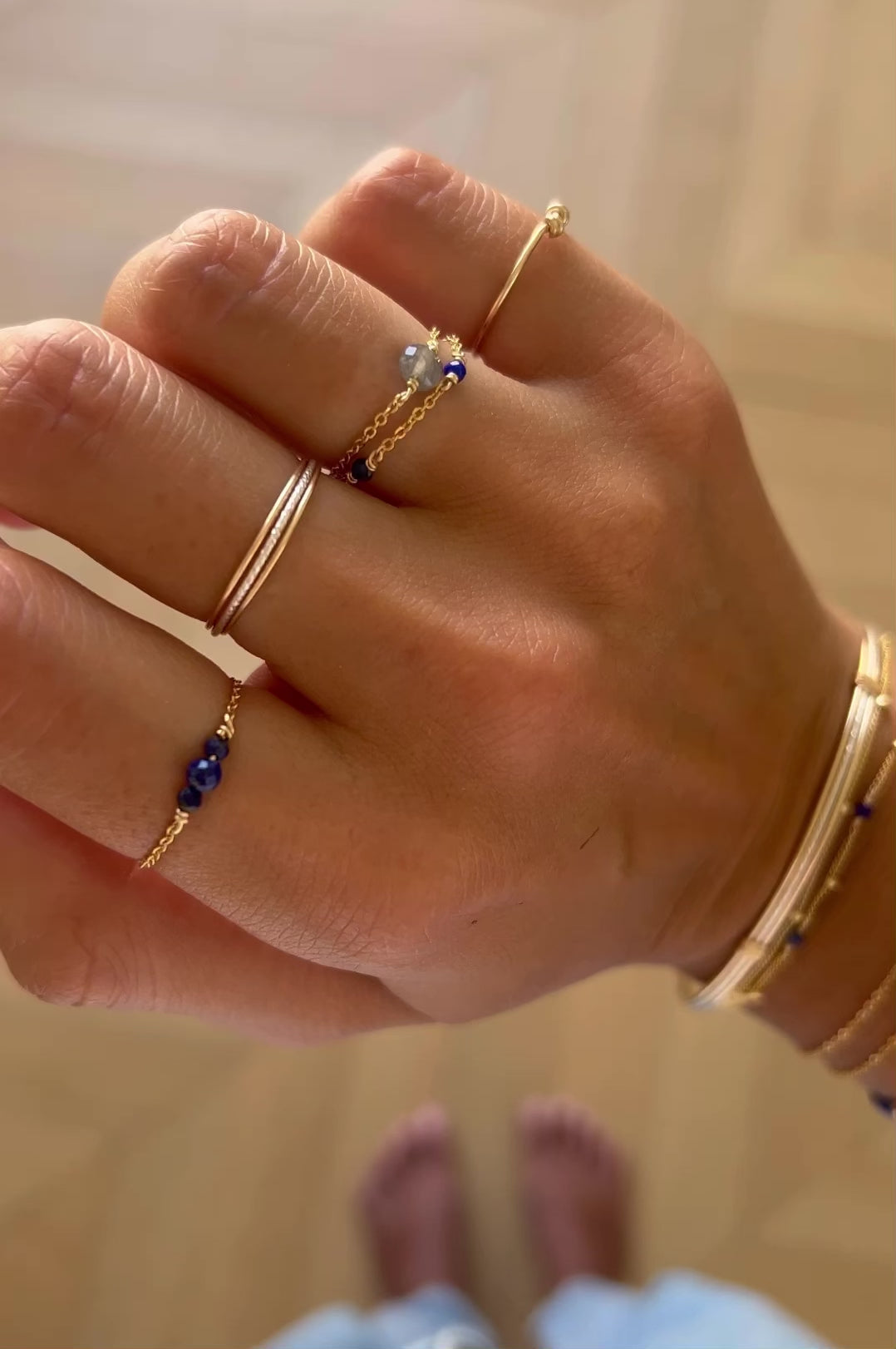 Bague Diamanté Bicolore